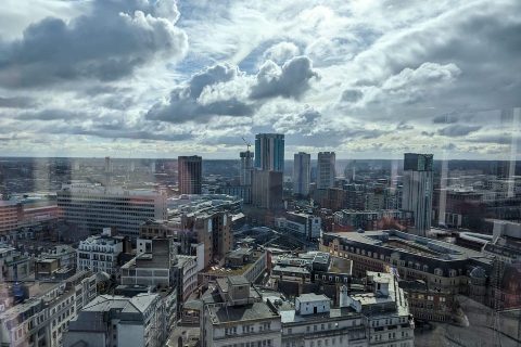 Skyline of Birmingham in England