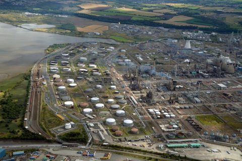 Grangemouth Oil Refinery from the air